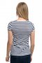 Нова дамска моряшка тениска на тъмносиньо/бяло райе, снимка 4