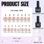 TOMICCA Soft Gel Nail Tips Комплект гел нокти, снимка 8
