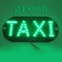 Светеща зелена LED табела Такси , Taxi , Комплект зелен цвят, снимка 3