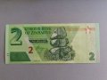 Банкнота - Зимбабве - 2 долара UNC | 2019г., снимка 1 - Нумизматика и бонистика - 39725707