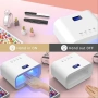 150W UV LED O'Vinna лампа за нокти с автоматичен сензор, 60 LED светлини, снимка 6