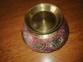 Продавам индийска месингова купа, клетъчен емайл,#537, снимка 3