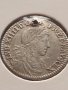 Сребърна монета 1/12 Екю 1660г. Луй XIV Гренобъл Франция 28465, снимка 2