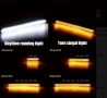 Дневни ВОДОУСТОЙЧИВИ DRL светлини с функция бягащ мигач , снимка 2