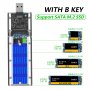 Кутия с USB за дискове M2 Sata SSD + Гаранция, снимка 2