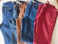 Дънки и панталони, различни цветове, размер S, M, 24, 26 и 28
