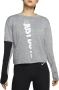 Nike W NK ICNCLSH SPHR TOP CREW - дамска термо блуза ХС, снимка 1