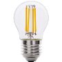 LED Filament Лампа, Топка, Димираща, 4W, E27, 4200K, 220-240V AC, Неутрална светлина, Ul - LFG42742D