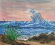 Морски изгрев маслена картина, снимка 1 - Картини - 37913688