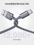 JSAUX USB A 3.0 към USB-C кабел за бързо зареждане, найлонова оплетка, 100 см, снимка 5