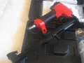 НОВ Малък Немски ПНЕВМАТИЧЕН ТАКЕР за скоби 6-16мм Дърводелски Тапицерски Пълен комплект LUX TOOLS, снимка 11