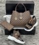 Дамска чанта портфейл и сандали Louis Vuitton код 113, снимка 1 - Сандали - 33606572