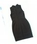 Много ефектна маркова черна рокля ЕКСПЛОЗИЯ-кожа и стегнато трико,елегантна, изкл.впечатляваща , снимка 10