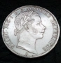 1 Флорин 1860 година Австроунгария , Франц Йосиф I сребро, снимка 2