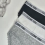 Комплект от 3 памучни бикини с дантела и надпис “I LOVE YOU”, снимка 2