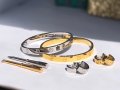 Гривни Cartier Love Bracelet и обеци / Гривна тип белезник с отвертка и обеци от медицинска стомана, снимка 2