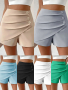 Модерни дамски къси панталони с копчета, 7цвята 