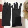 Кожени, платнени ръкавици и шапка естествен косъм, снимка 1