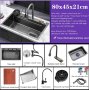 Висококачествена мултифункционална кухненска мивка 80x45x21, снимка 9