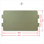 Слюда за микровълнова печка лист и профилирана [11.6 x 6.5] , [9.9 x 10.8] / , снимка 4