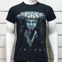 Нова мъжка тениска с дигитален печат на сериала Викинги, снимка 1 - Тениски - 29038940