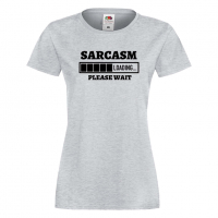Дамска тениска Sarcasm Loading,Loading,Please wait,батерия,Изненада,Подарък, снимка 5 - Тениски - 36422235