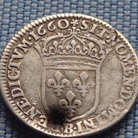 Сребърна монета 1 1/2 Екю 1660г. Луй XIV Руан Франция 28457, снимка 10 - Нумизматика и бонистика - 42968368