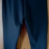 Черен елегантен панталон с кант, XL, снимка 2 - Панталони - 32542768