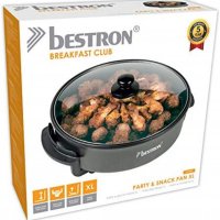   Мултифункционален тиган за готвене Bestron AHP1800z, 1800W, Диаметър 40 см, снимка 6 - Котлони - 38103210