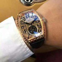 Мъжки луксозен часовник Franck Muller Gold Croco, снимка 1 - Мъжки - 39082316