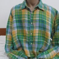 Мъжка риза с дълъг ръкав от лен Tom Rusborg, снимка 1 - Ризи - 33008079
