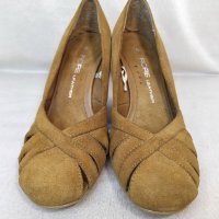Fiore велурени, елегантни обувки, снимка 2 - Дамски обувки на ток - 33368974