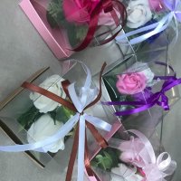 Кутия със сапунени рози , снимка 3 - Подаръци за жени - 35544592