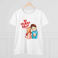 Подарък за Влюбените , подарък за свети валентин: Тениска със Сърце, снимка 2 - Романтични подаръци - 44107825