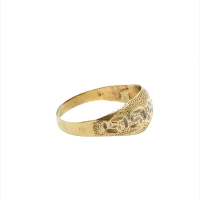 Златен дамски пръстен 1,03гр. размер:60 14кр. проба:585 модел:23029-1, снимка 3 - Пръстени - 44856095