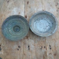 Медни чинии-сахан, снимка 2 - Антикварни и старинни предмети - 32263615