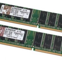 Рам памет RAM Kingston модел KVR400X64C3AK2 1 GB DDR1 400 Mhz честота