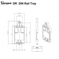 SONOFF DR DIN TRAY Релсов модул за монтаж, снимка 12 - Друга електроника - 37379054