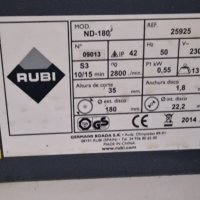  Машинa за рязане на облицовъчнен  материал  Rubi ND-180-BL, снимка 6 - Циркуляри - 40856284