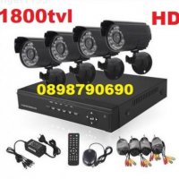 SONY CCD Пълен пакет - Dvr + 4 камери - CCTV Комплект за видеонаблюдение, снимка 1 - Комплекти за видеонаблюдение - 22142620