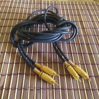 Качествен аудио кабел 2 метра/2хчинч мъжко към 2хчинч мъжко/позлатен, снимка 2 - Други - 28831963