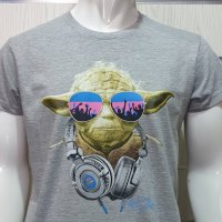 Нова мъжка тениска с трансферен печат Йода, Междузвездни войни (Star Wars), снимка 6 - Тениски - 28263588