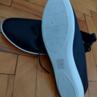 Нова цена 10 лв. 37н Нови черни обувки с бяла подметка , снимка 3 - Дамски ежедневни обувки - 36383034