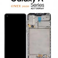 Нов 100% Оригинален LCD Дисплей + Тъч + Рамка Samsung SM-A217 Galaxy A21s Black, снимка 1 - Резервни части за телефони - 31433062