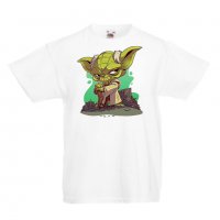 Детска тениска Star Wars Yoda 2 Star Wars,Игра,Изненада,Подарък,, снимка 1 - Детски Блузи и туники - 36667887