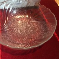 стъклена купа салатиера, снимка 2 - Декорация за дома - 43408317