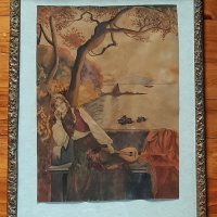 Картина акварел на художника Борис Георгиев, снимка 6 - Антикварни и старинни предмети - 42949280