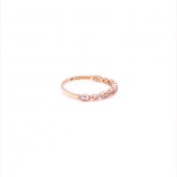 Златен дамски пръстен 1,28гр. размер:57 14кр. проба:585 модел:10089-5, снимка 3 - Пръстени - 38386497
