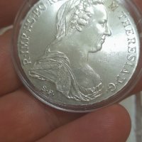 Сребърен Талер 1780 год Мария Тереза Рестрайк на Австрийския монетен двор, снимка 8 - Нумизматика и бонистика - 36896372