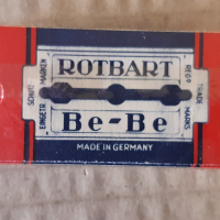 Много стари бръснарски ножчета ROTBART BE - BE - Германия - 100 броя, снимка 6 - Антикварни и старинни предмети - 36446860